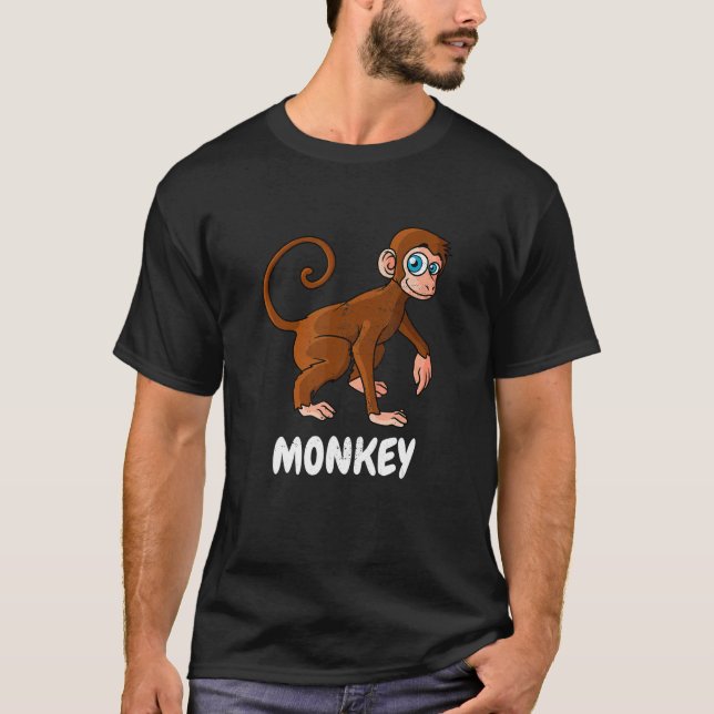 Men Women Zoo Animal Monkeys  Monkey T-Shirt (Front)