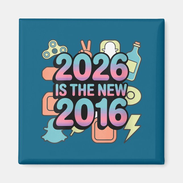 Men Women's 2016 Retro Nostalgia V Magnet (Front)