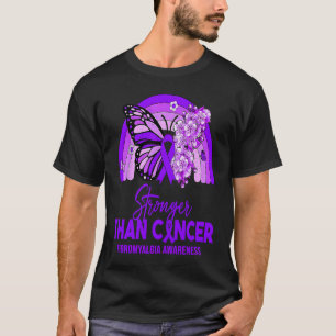Men Womens Stronger Than Fibromyalgia Rainbow T-Shirt