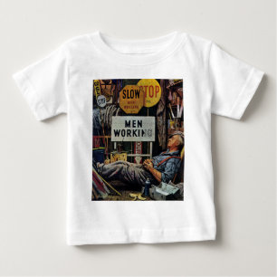 Men Working Baby T-Shirt