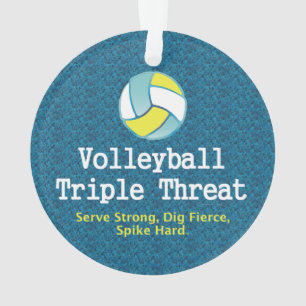 Menace SUPÉRIEURE de triple de volleyball