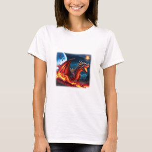 Menacing Red Dragon T-shirt