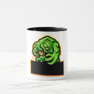 Menacing Slime Monster Gaming Emblem Mug