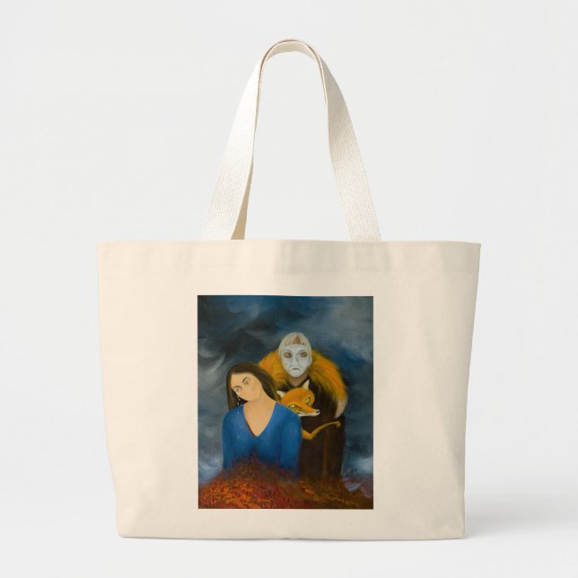 Menage a Trois Large Tote Bag (Front)