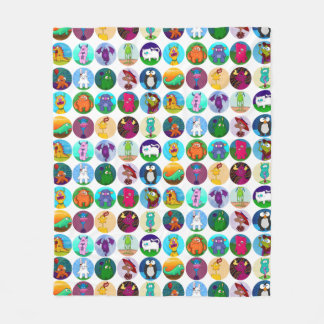 Menagerie Blanket, medium Fleece Blanket