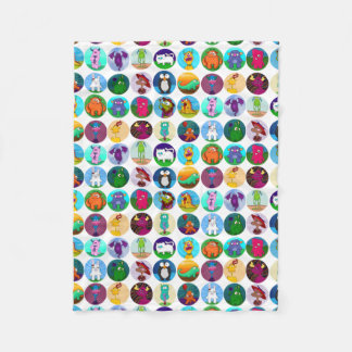 Menagerie Blanket, small Fleece Blanket