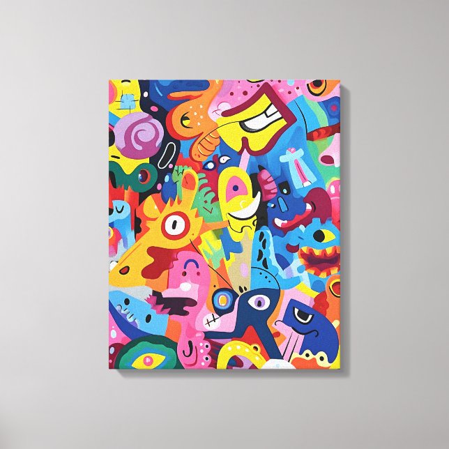 Menagerie Melody Canvas Print (Front)