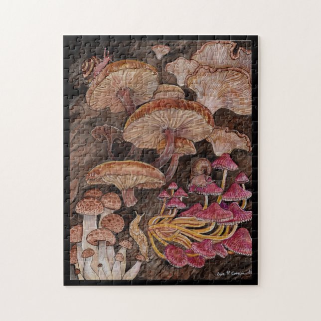 Menagerie of Mushrooms Jigsaw Puzzle (Vertical)
