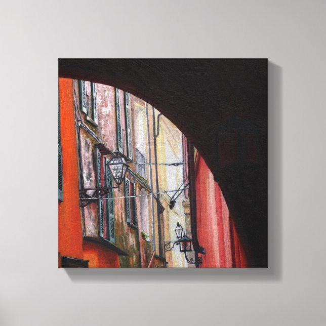 Menaggio lanterns 2012 canvas print (Front)
