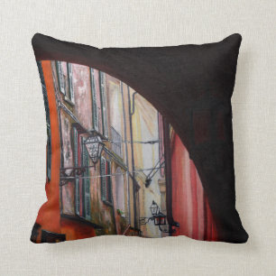Menaggio lanterns 2012 throw pillow