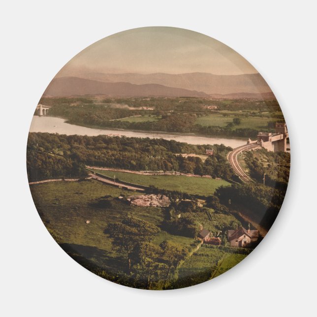 Menai Strait, Bangor, Wales Magnet (Front)