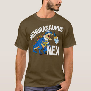 Menarosaurus Chanukah Jewish Jew Dreidel Hannukah T-Shirt
