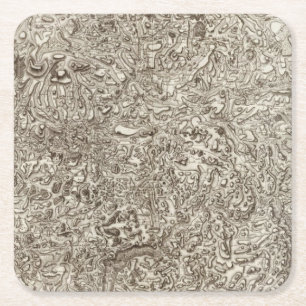 Mende Square Paper Coaster