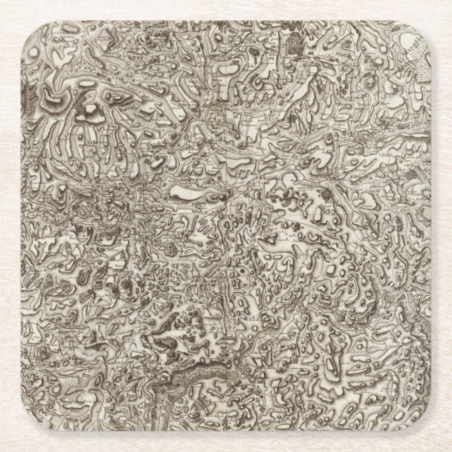 Mende Square Paper Coaster (Front)