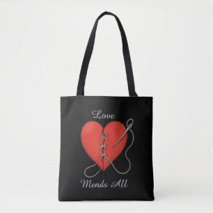 Mended Heart Tote Bag