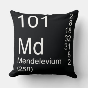 Mendelevium Throw Pillow