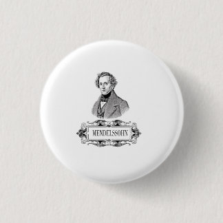 MENDELSSOHN PORTRAIT 1 INCH ROUND BUTTON