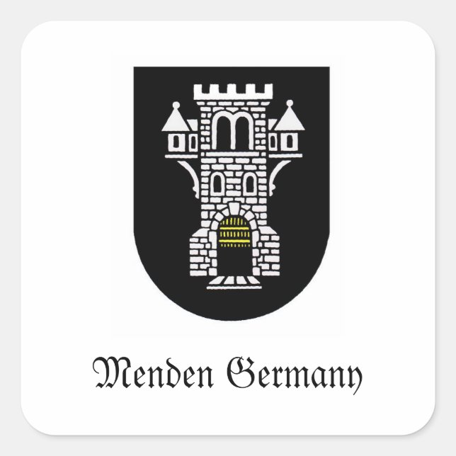 Menden Germany Square Sticker (Front)