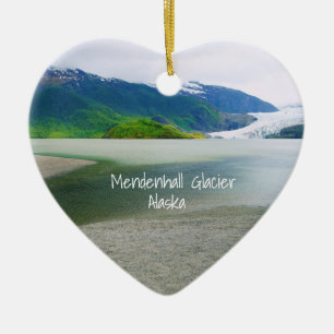 Mendenhall Glacier Alaska Keepsake Ceramic Ornament