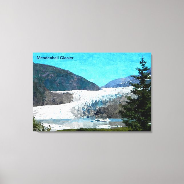 Mendenhall Glacier Canvas Print (Front)