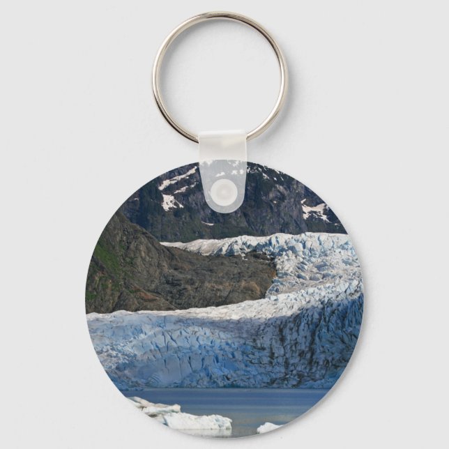 Mendenhall Glacier / Juneau Alaska Keychain (Front)