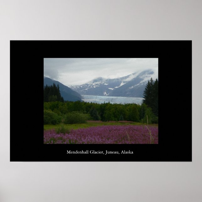 Mendenhall Glacier, Juneau, Alaska Poster (Front)