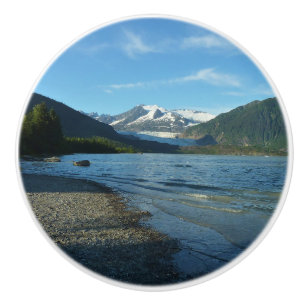 Mendenhall Lake in Juneau Alaska Landscape Ceramic Knob