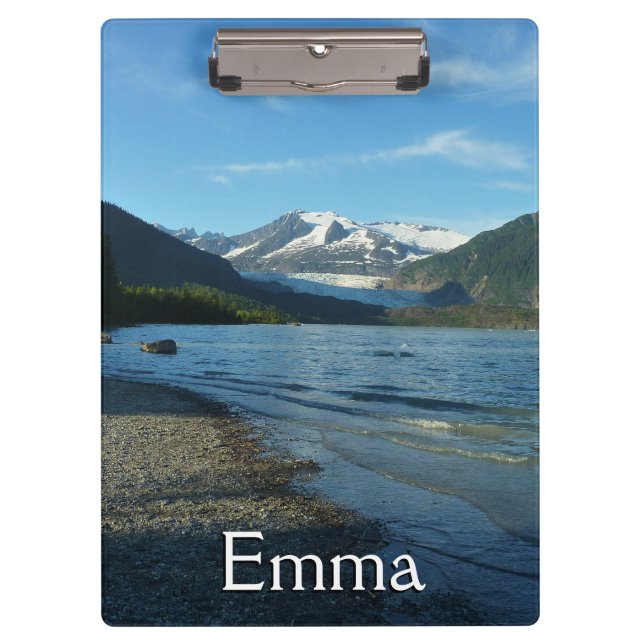 Mendenhall Lake in Juneau Alaska Landscape Clipboard (Front)