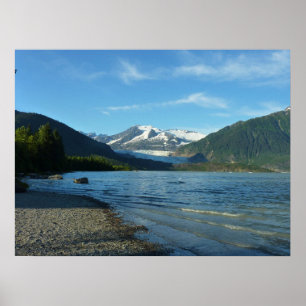 Mendenhall Lake in Juneau Alaska Landscape Poster