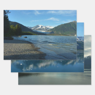 Mendenhall Lake in Juneau Alaska Landscape Wrapping Paper Sheet