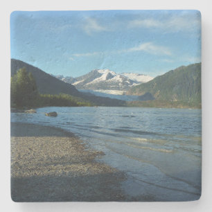 Mendenhall Lake in Juneau Alaska Stone Coaster