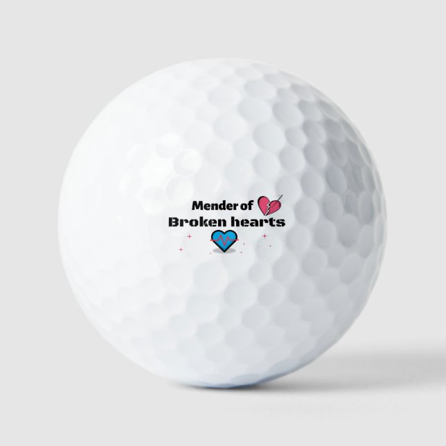 Mender of Broken Hearts Golf Balls (Front)