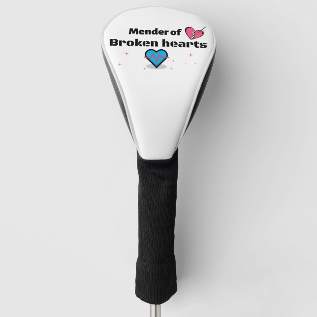 Mender of Broken Hearts Golf Head Cover (Front)