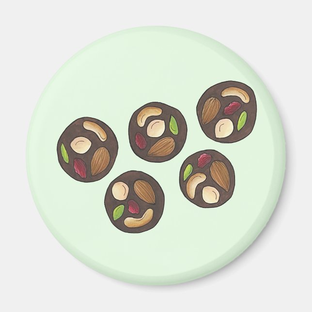 Mendiants French Chocolates Chocolatier Chocoholic Magnet (Front)