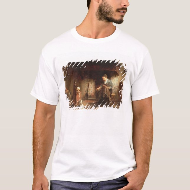 Mending the Nets (oil on panel) T-Shirt (Front)