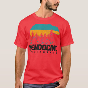 Mendocino California Bear Grizzly Pride Outdoor Vi T-Shirt