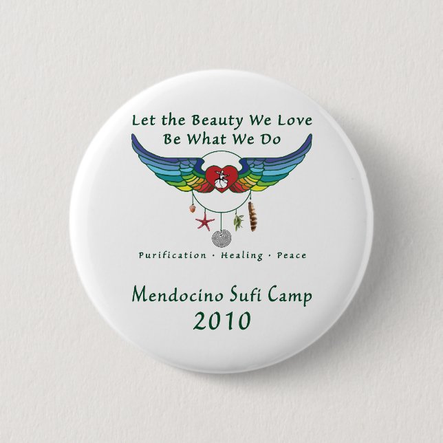 Mendocino Sufi Camp 2010 button (Front)