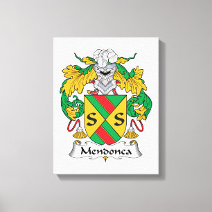 Mendonca Family Crest Canvas Print