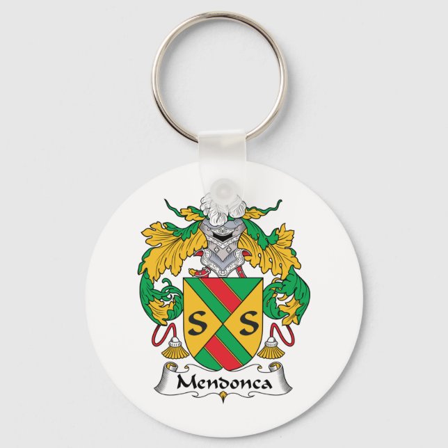 Mendonca Family Crest Keychain (Front)