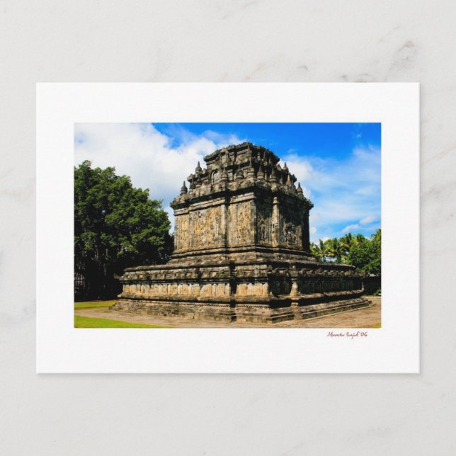 mendut temple postcard (Front)