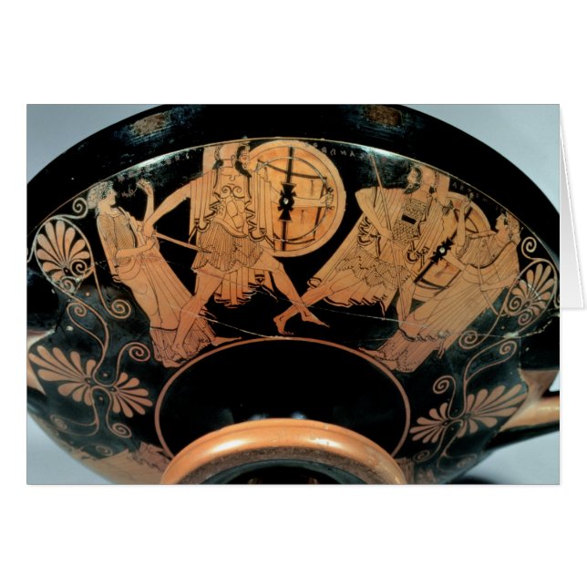 Menelaos, accompanied by Aphrodite (Front Horizontal)