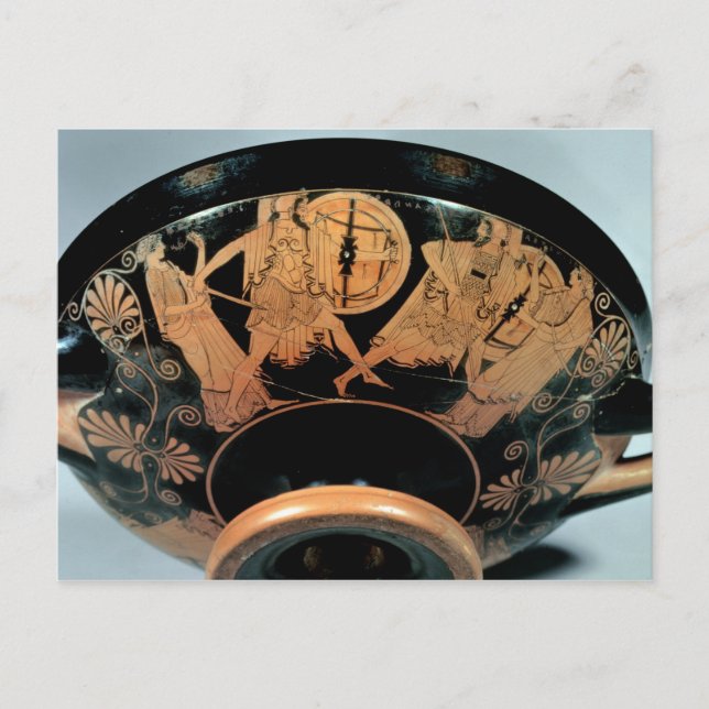 Menelaos, accompanied by Aphrodite Postcard (Front)