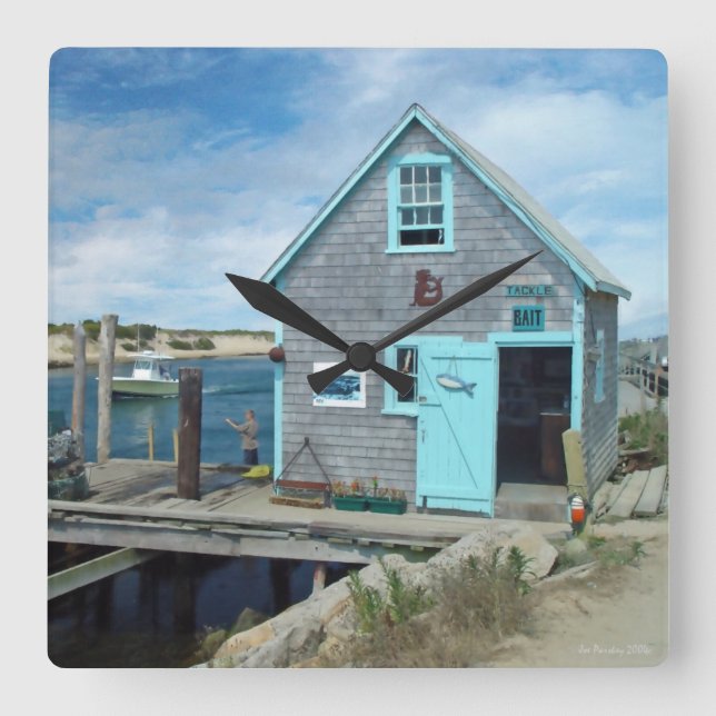 Menemsha Square Wall Clock (Front)