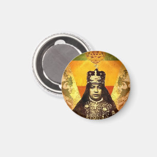 Menen Asfaw Haile Selassie HIM Jah Rastafari  Magnet