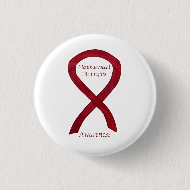 Meningococcal Meningitis Awareness Ribbon Pins (Front)