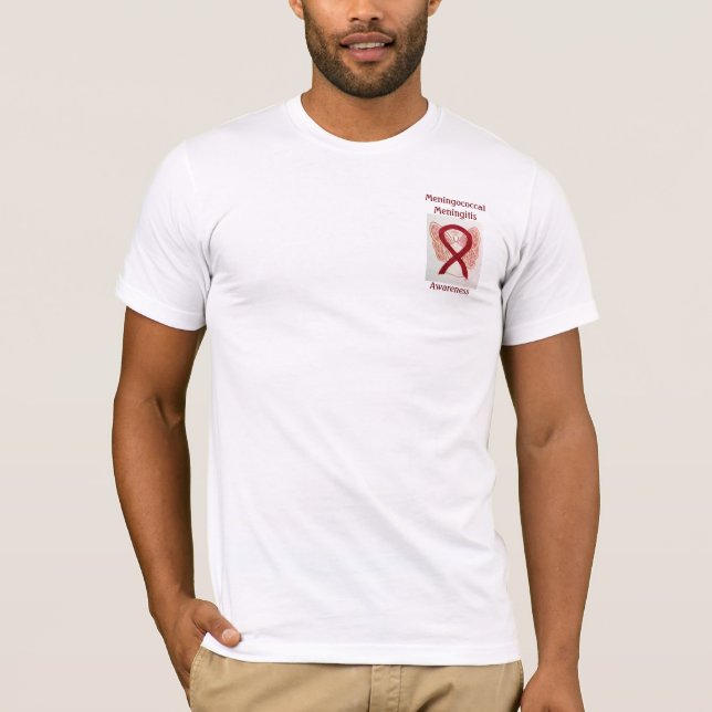 Meningococcal Meningitis Awareness Ribbon Tee (Front)
