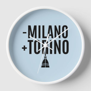 Meno Milano, Più Torino - Savoyard Irony Clock