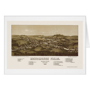 Menomonee Falls, WI Panoramic Map - 1886
