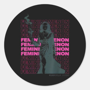 Menon Kamala Harris Tee Classic Round Sticker