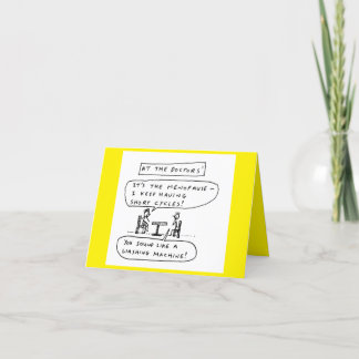 Ménopause Machine à laver Plaisanterie Carte d'ann